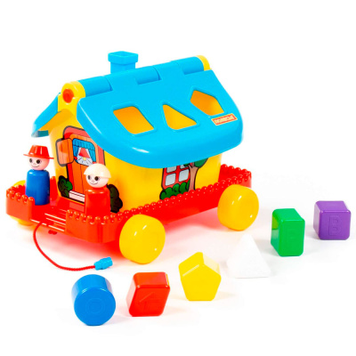 Игрушка Садовый домик на колёсиках Полесье 56443
